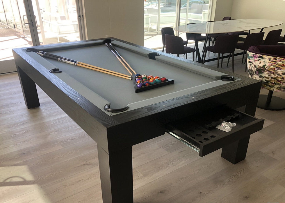 The Modern X45 Pool Table (Solid Oak with Black Finish)