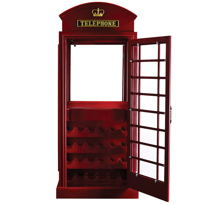 RAM GAME ROOM - OLD ENGLISH TELEPHONE BOOTH BAR CABINET
