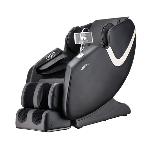 Black massage chair with 'Osaki' branding on a white background