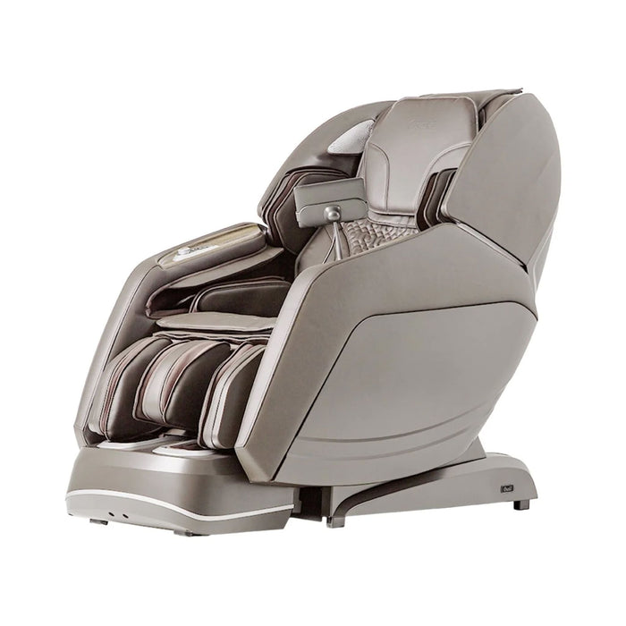 Beige massage chair on a white background