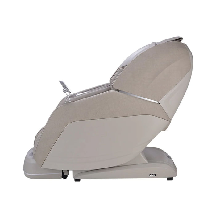 Beige massage chair on a white background