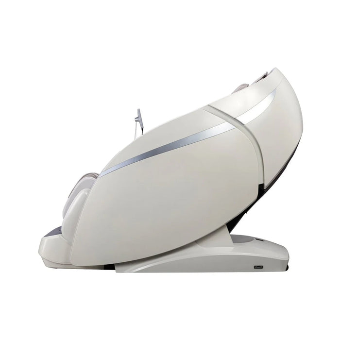 White massage chair on a white background