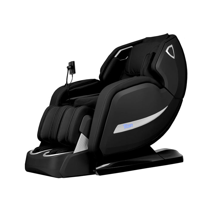 Black massage chair on a white background