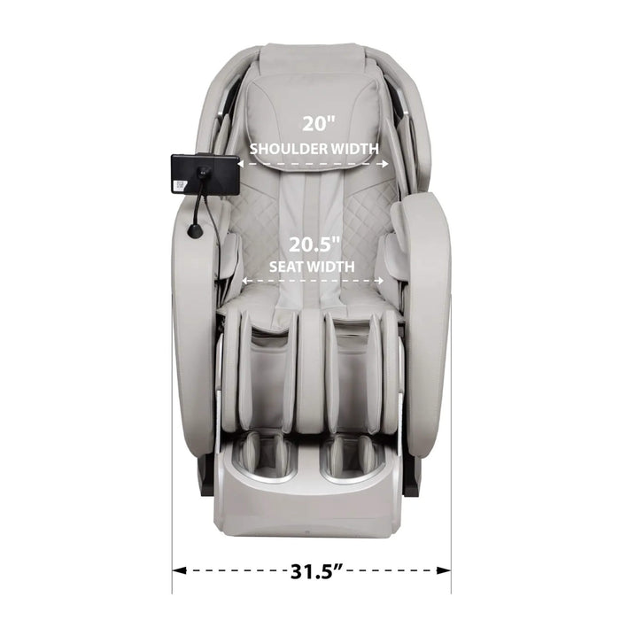 Baby car seat with measurements indicated on a white background