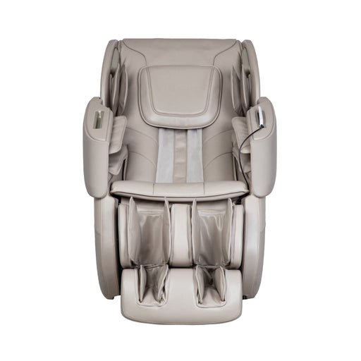 Beige massage chair on a white background