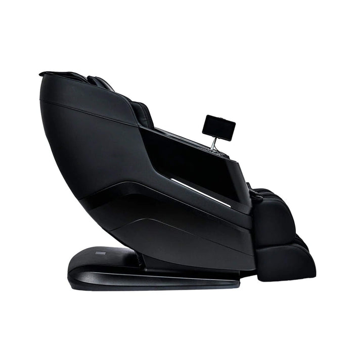 Black massage chair on a white background