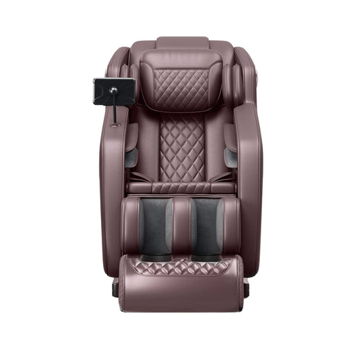 Massage chair with quilted design on a white background