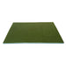 Green square mat with a rectangular cutout on a white background