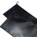 Black drawstring bag on a white background