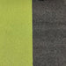 Two textured surfaces, one green and one black, side by side.