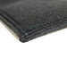 Close-up of a black felt material on a white background