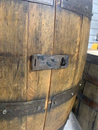 Bourbon Barrel Cabinet made from a real Buffalo Trace barrel