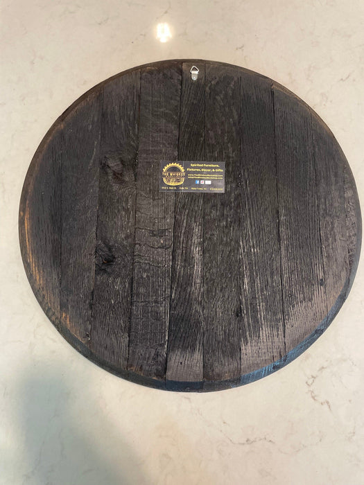 Customized Bourbon Barrel Head Bar Sign