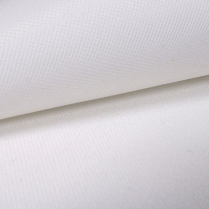 Close-up of white textured fabric
